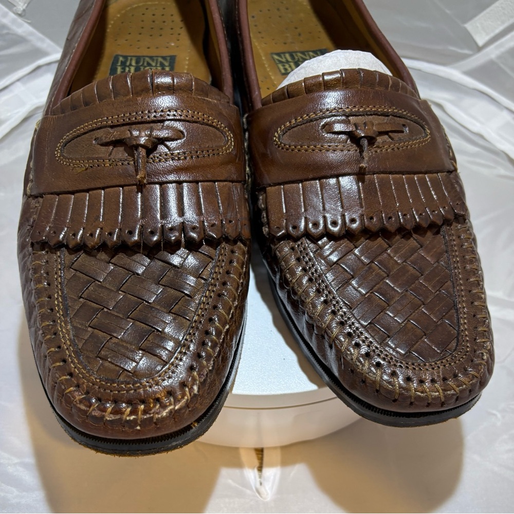 Nunn Bush Men's Woven Brown Loafers
